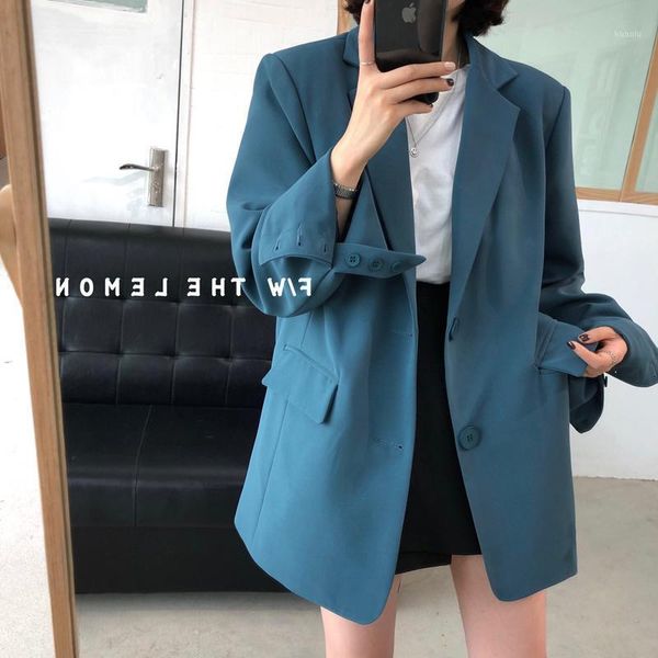 korean vintage blazer women winter autumn blue elegant oversized fashion casual casaco feminino coat de50xz women's suits & blazers, White;black
korean vintage blazer women winter autumn blue elegant oversized fashion casual casaco feminino coat de50xz women's suits & blazers, White;black