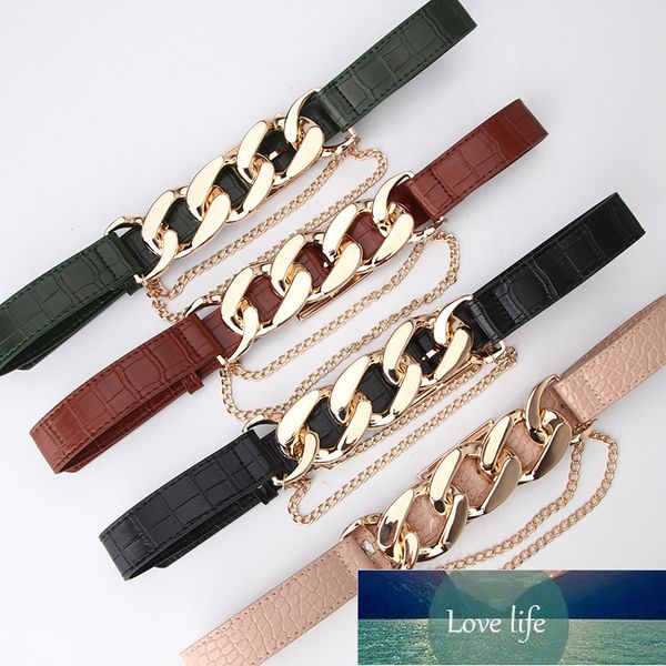 ladies belt punk exaggerated chain belt women ladies fashion waist belt waistband for dress jeans clothing accessories factory price expert, Black;brown
ladies belt punk exaggerated chain belt women ladies fashion waist belt waistband for dress jeans clothing accessories factory price expert, Black;brown