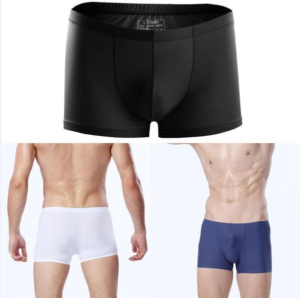 underpants men ice silk summer breathable thin transparent soft boxershorts underwear, Black;white
underpants men ice silk summer breathable thin transparent soft boxershorts underwear, Black;white
