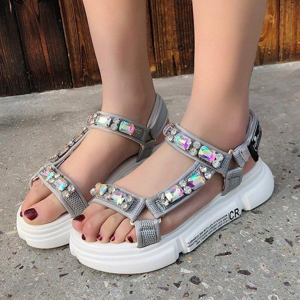 sandals fashion rhinestone women 2021 breathable comfortable non-slip ladies walking summer beach shoes, Black
sandals fashion rhinestone women 2021 breathable comfortable non-slip ladies walking summer beach shoes, Black
