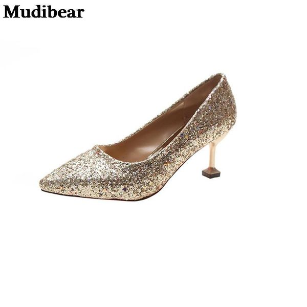dress shoes mudibear wedding women's spring pumps high heels bling thin leather elegant red ladies party female, Black
dress shoes mudibear wedding women's spring pumps high heels bling thin leather elegant red ladies party female, Black
