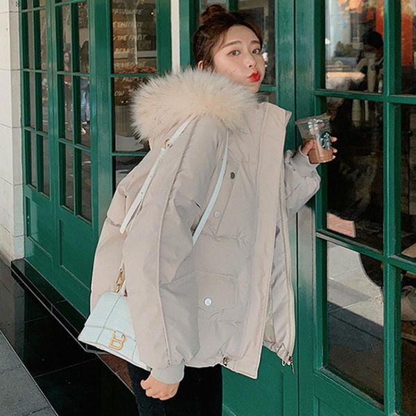 women's down & parkas winter woman cotton thick jacket women short coat female hooded korean casual outwear manteau femme hiver 2021 wp, Black
women's down & parkas winter woman cotton thick jacket women short coat female hooded korean casual outwear manteau femme hiver 2021 wp, Black
