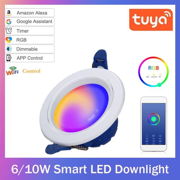 downlights tuya smart downlight rgbcw led recessed ceiling light wifi app/voice control work with alexa google home
downlights tuya smart downlight rgbcw led recessed ceiling light wifi app/voice control work with alexa google home