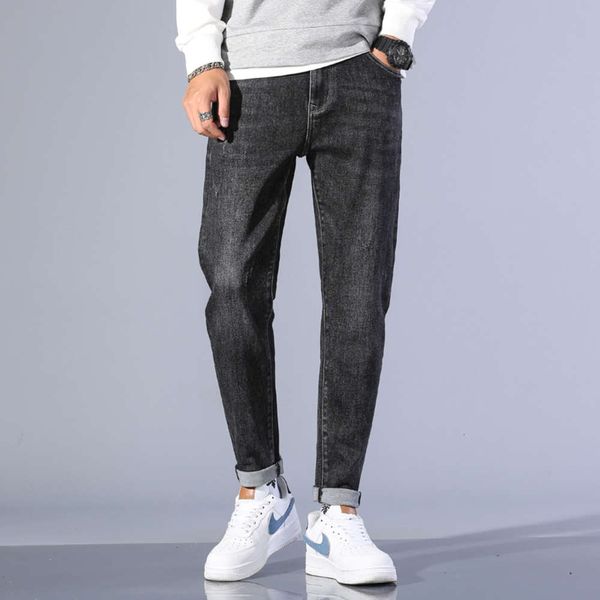 jeans autumn 2020 brand korean fashion slim fit stretch black grey men's casual leg pants, Blue
jeans autumn 2020 brand korean fashion slim fit stretch black grey men's casual leg pants, Blue