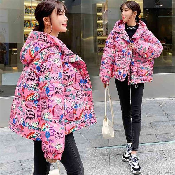 m-2xl european style camouflage graffiti printing short bread thick coat women's jacket down cotton 210922, Black
m-2xl european style camouflage graffiti printing short bread thick coat women's jacket down cotton 210922, Black