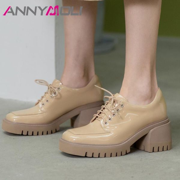dress shoes annymoli women high heel genuine leather platform block heels pumps square toe lace up rome female footwear spring, Black
dress shoes annymoli women high heel genuine leather platform block heels pumps square toe lace up rome female footwear spring, Black