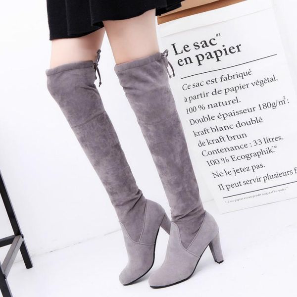 boots women modern over the knee high heel 8cm fashion casual shoes woman spring autumn plus size ladies, Black
boots women modern over the knee high heel 8cm fashion casual shoes woman spring autumn plus size ladies, Black