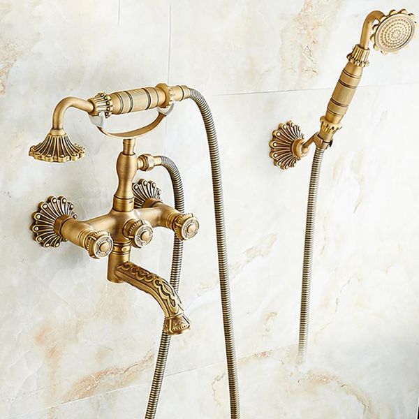 antique brass carved bathtub shower faucets set dual knobs mixer tap wall mounted bath shower set swivel tub spout bath
antique brass carved bathtub shower faucets set dual knobs mixer tap wall mounted bath shower set swivel tub spout bath