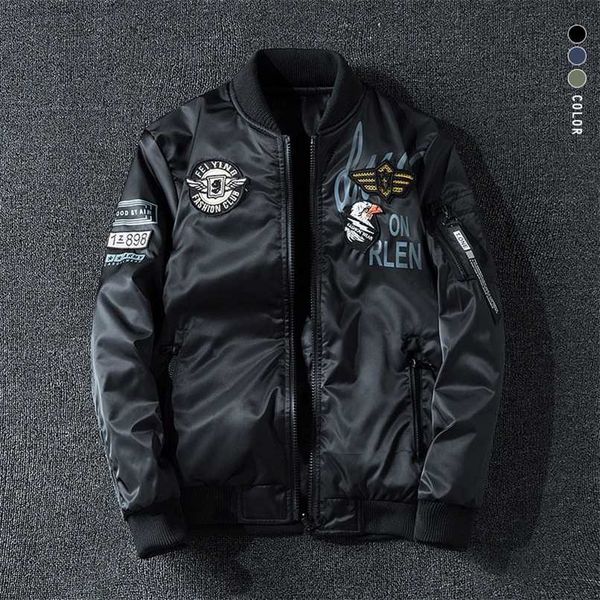 mens bomber jacket coat male both sides wear embroidery oversized 7xl casual pilot jacket streetwear men brand clothing ayb3 211021, Black;brown
mens bomber jacket coat male both sides wear embroidery oversized 7xl casual pilot jacket streetwear men brand clothing ayb3 211021, Black;brown