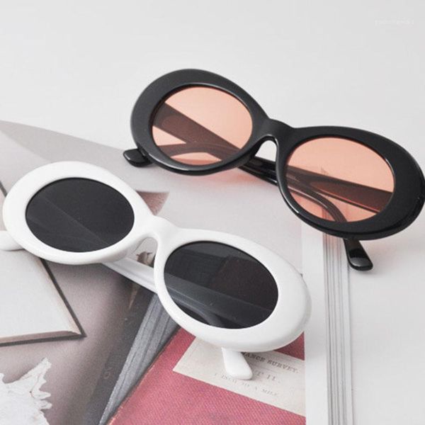 vintage retro sunglasses oval summer men ladies trendy women's white black eyewear uv400
vintage retro sunglasses oval summer men ladies trendy women's white black eyewear uv400