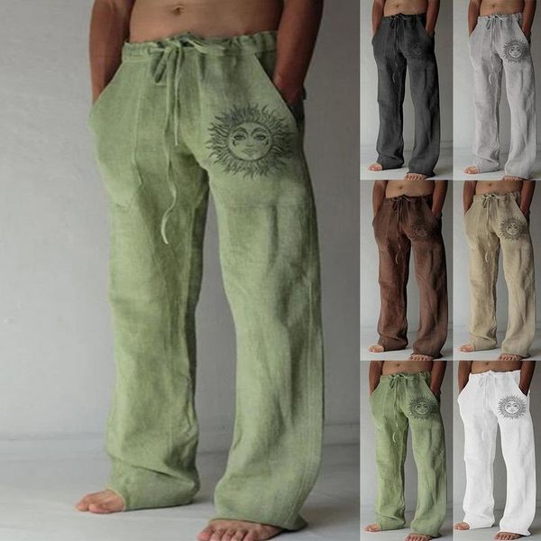 men's pants summer 2021 vintage cotton linen oversized jogger trousers hip hop avatar print male plus size loose wide leg men, Black
men's pants summer 2021 vintage cotton linen oversized jogger trousers hip hop avatar print male plus size loose wide leg men, Black