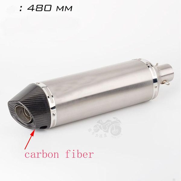 motorcycle exhaust system 480mm universal pipe carbon fiber muffler with db killer for tmax500 tmax530 xmax300 f800gs 1200gs
motorcycle exhaust system 480mm universal pipe carbon fiber muffler with db killer for tmax500 tmax530 xmax300 f800gs 1200gs