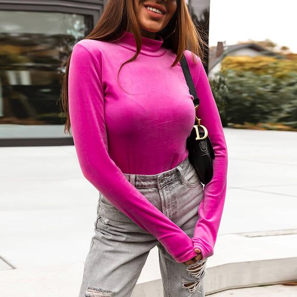 women's blouses & shirts women elegant solid long sleeve velvet blouse shirt autumn ladies turtleneck slim pullovers streetwear plus si, White
women's blouses & shirts women elegant solid long sleeve velvet blouse shirt autumn ladies turtleneck slim pullovers streetwear plus si, White