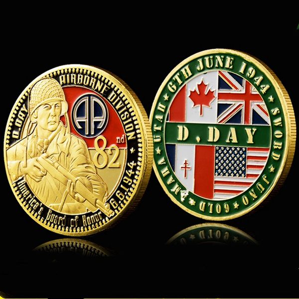 non magnetic crafts 1944.6.6 usa military 82nd airborne division gold plated challenge souvenir coin army collectible gifts medal
non magnetic crafts 1944.6.6 usa military 82nd airborne division gold plated challenge souvenir coin army collectible gifts medal