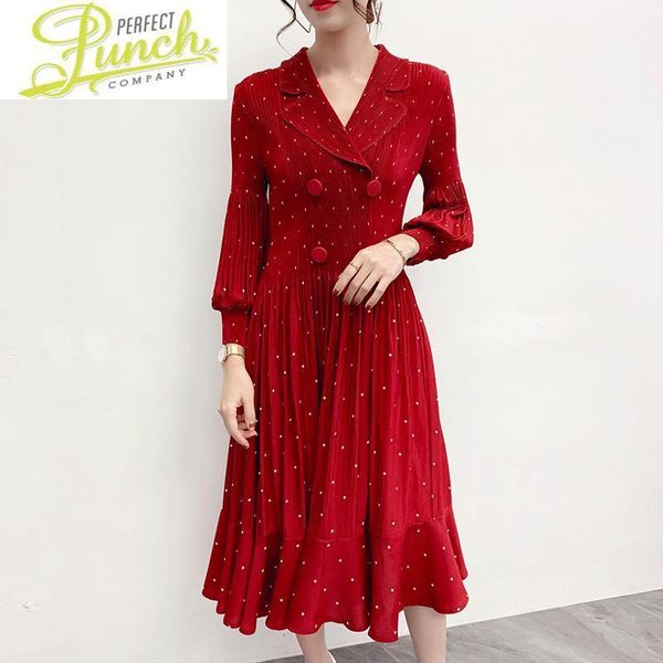 vintage spring elegant midi polka dot dress long sleeve dresses for women fashion v neck vestidos pph202 casual, Black;gray
vintage spring elegant midi polka dot dress long sleeve dresses for women fashion v neck vestidos pph202 casual, Black;gray