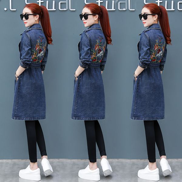 fashion denim jacket women's 2021 new long section embroidery open spring thin windbreaker autumn wuhk, Black;brown
fashion denim jacket women's 2021 new long section embroidery open spring thin windbreaker autumn wuhk, Black;brown