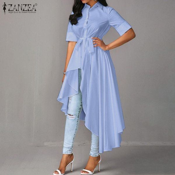 stylish irregular shirts women's summer blouse 2021 zanzea casual long sleeve work blusas female button down tunic plus size 5xl, White
stylish irregular shirts women's summer blouse 2021 zanzea casual long sleeve work blusas female button down tunic plus size 5xl, White
