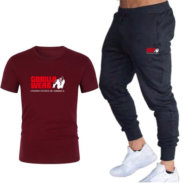 men's tracksuits 2021summer sets t shirts+pants two pieces casual tracksuit male tshirt fitness trousers men, Gray
men's tracksuits 2021summer sets t shirts+pants two pieces casual tracksuit male tshirt fitness trousers men, Gray