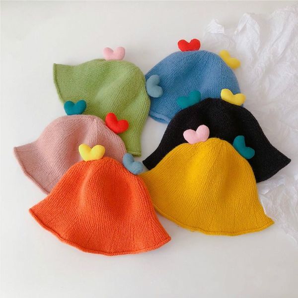 autumn and winter cool colored children's knitted hat fisherman hat bright color baby warm large brimmed wool bucket, Yellow
autumn and winter cool colored children's knitted hat fisherman hat bright color baby warm large brimmed wool bucket, Yellow