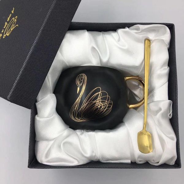 mugs luxury coffee mug with spoon gift box gold plating swan milk cup ceramic brief style office
mugs luxury coffee mug with spoon gift box gold plating swan milk cup ceramic brief style office