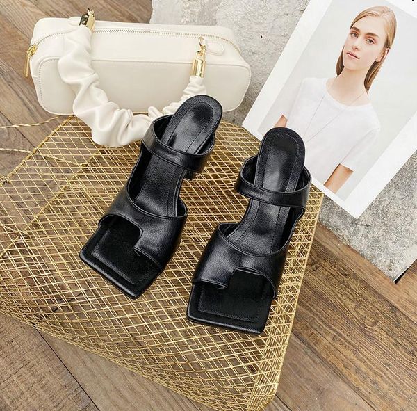 slippers 2021 design women slipper elegant square toe high heels sandal shoes quality outdoor slip on dress, Black
slippers 2021 design women slipper elegant square toe high heels sandal shoes quality outdoor slip on dress, Black