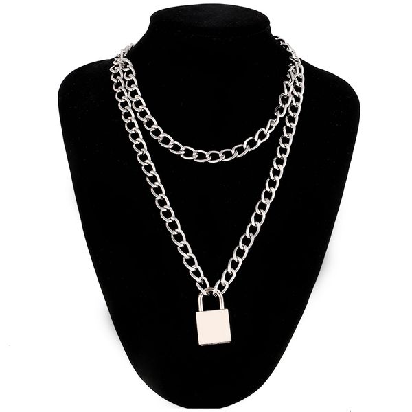 necklaces pendants punk chain necklace with lock women 90s egirl padlock gothic emo grunge aesthetic accessories jewelry on the neck, Silver
necklaces pendants punk chain necklace with lock women 90s egirl padlock gothic emo grunge aesthetic accessories jewelry on the neck, Silver