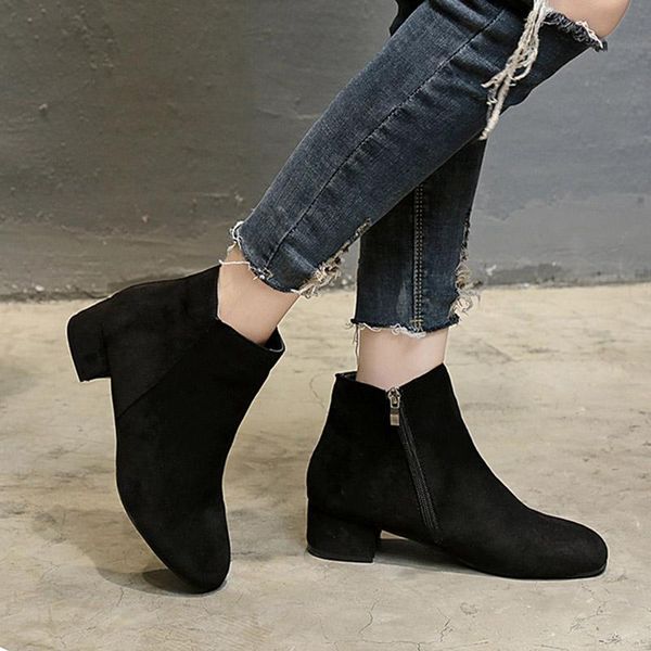 boots flock ankle low heels botas mujer black work 2021 winter square toe bota feminina zapatos de 76c41
boots flock ankle low heels botas mujer black work 2021 winter square toe bota feminina zapatos de 76c41