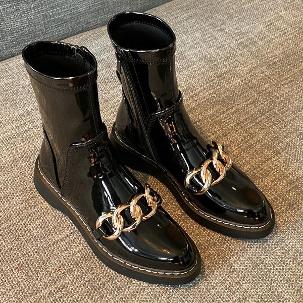 boots genuine leather low heels ladies autumn winter women ankle basic concise casual working shoes woman, Black
boots genuine leather low heels ladies autumn winter women ankle basic concise casual working shoes woman, Black