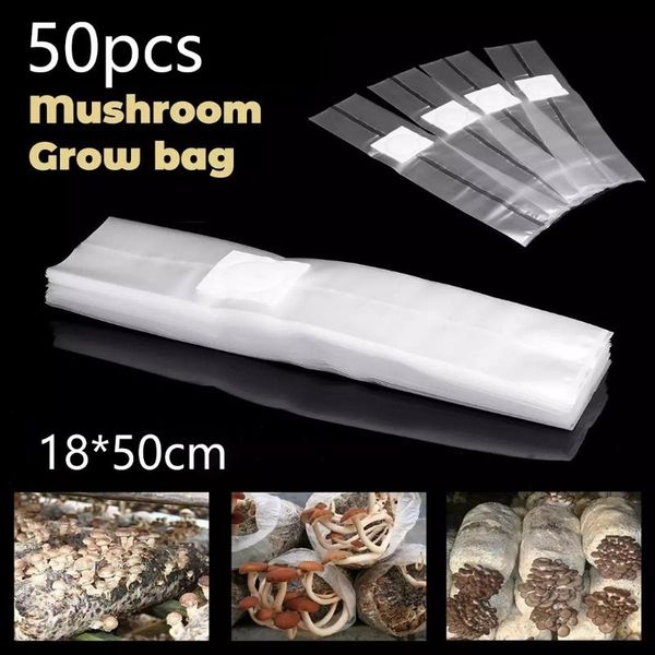 planters & pots 50pcs 39*50cm mushroom spawn grow bag transparent polypropylene substrate high temperature resistance pre sealable bags
planters & pots 50pcs 39*50cm mushroom spawn grow bag transparent polypropylene substrate high temperature resistance pre sealable bags