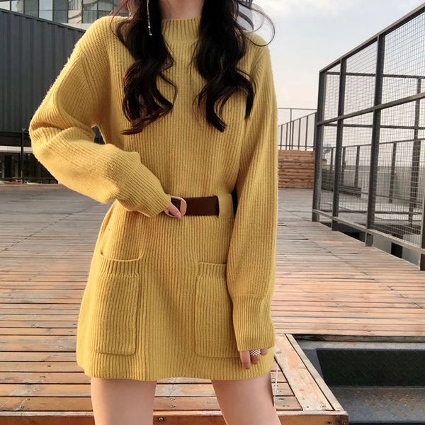 women's sweaters mini female sweater loose with long sleeves, cleavage on the, elastic bands, waist over knee, , dnft, White;black
women's sweaters mini female sweater loose with long sleeves, cleavage on the, elastic bands, waist over knee, , dnft, White;black