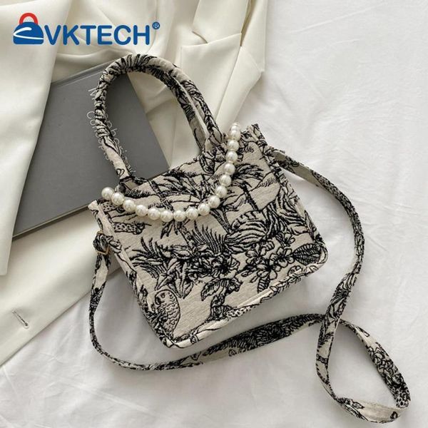 evening bags 2021 retro women canvas print handle pearl small shoulder crossbody messenger bag single-shoulder
evening bags 2021 retro women canvas print handle pearl small shoulder crossbody messenger bag single-shoulder