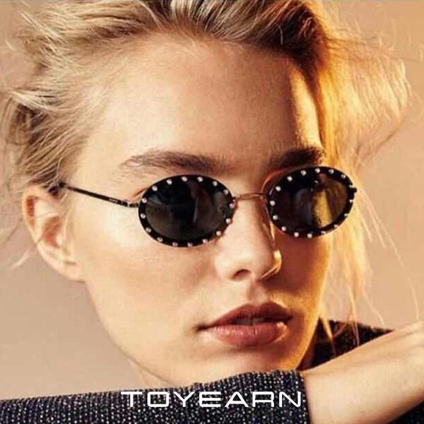 sunglasses toyearn 2021 vintage oval women brand designer lady luxury diamond frame steampunk sun glasses for female eyewear, White;black
sunglasses toyearn 2021 vintage oval women brand designer lady luxury diamond frame steampunk sun glasses for female eyewear, White;black
