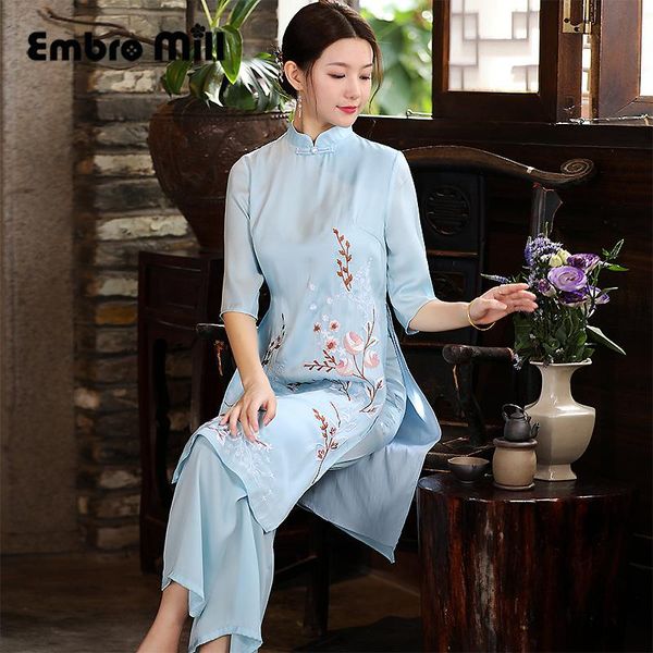women's vests chinese style suit female summer elegant retro embroidery plus size long coat+ wide leg pants lady two-piece s-xxl, Black;white
women's vests chinese style suit female summer elegant retro embroidery plus size long coat+ wide leg pants lady two-piece s-xxl, Black;white