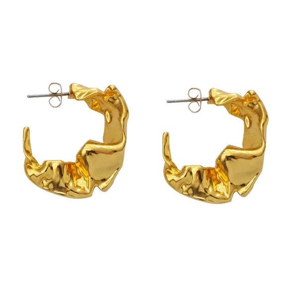 dangle & chandelier european and american fold lava c-shaped round earrings ins retro fashion vintage, Silver
dangle & chandelier european and american fold lava c-shaped round earrings ins retro fashion vintage, Silver
