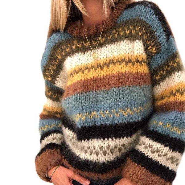 women's sweaters women long sleeve knit loose sweater o-neck contrast colored striped jumper top, White;black
women's sweaters women long sleeve knit loose sweater o-neck contrast colored striped jumper top, White;black