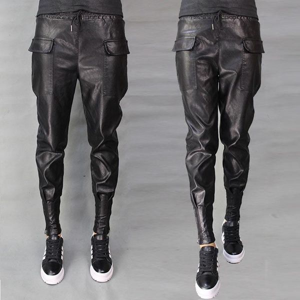 women's pants & capris spring and autumn pu leather harem large size micro elastic thin waist, Black;white
women's pants & capris spring and autumn pu leather harem large size micro elastic thin waist, Black;white