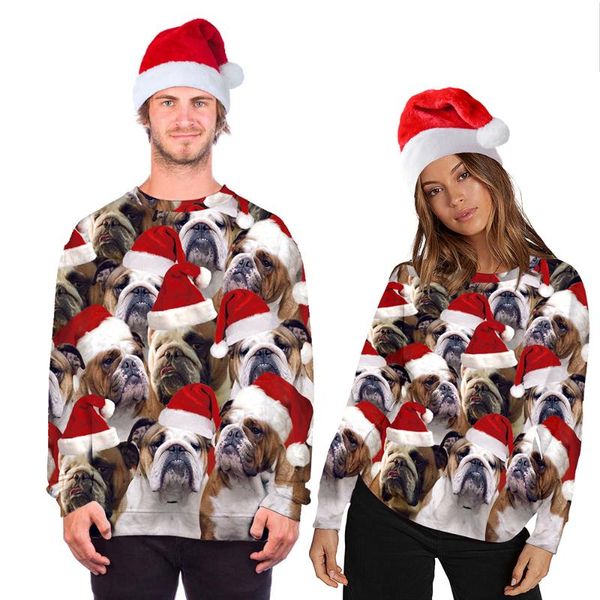 men's sweaters 3d cute dog animal print christmas funny novel holiday ugly xmas jumper 2021 fashion man women pullovers sweatshirt, White;black
men's sweaters 3d cute dog animal print christmas funny novel holiday ugly xmas jumper 2021 fashion man women pullovers sweatshirt, White;black