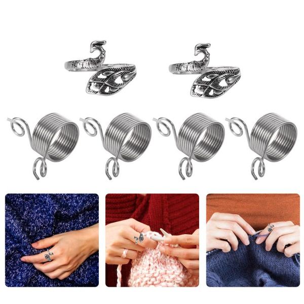 1 set/6pcs phoenix design wirding thread tool practical knitted ring sewing tool, Black
1 set/6pcs phoenix design wirding thread tool practical knitted ring sewing tool, Black