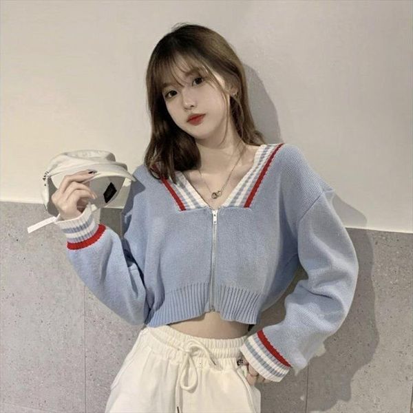 woman pull hiver loose womens sweater autumn and winter cardigan knitted femme chandails, White;black
woman pull hiver loose womens sweater autumn and winter cardigan knitted femme chandails, White;black
