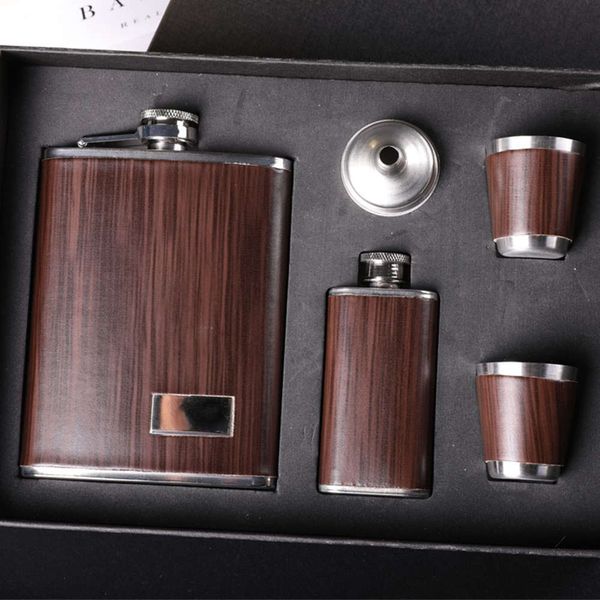 9 oz wooden hip flask set whiskey wine stainls steel alcohol flagon bottle travel drinkware for gifts
9 oz wooden hip flask set whiskey wine stainls steel alcohol flagon bottle travel drinkware for gifts
