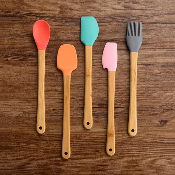 tools & accessories 5pcs bake spatula translucent mini silicone cream heat-resistant kitchen utensils scraper decorator
tools & accessories 5pcs bake spatula translucent mini silicone cream heat-resistant kitchen utensils scraper decorator