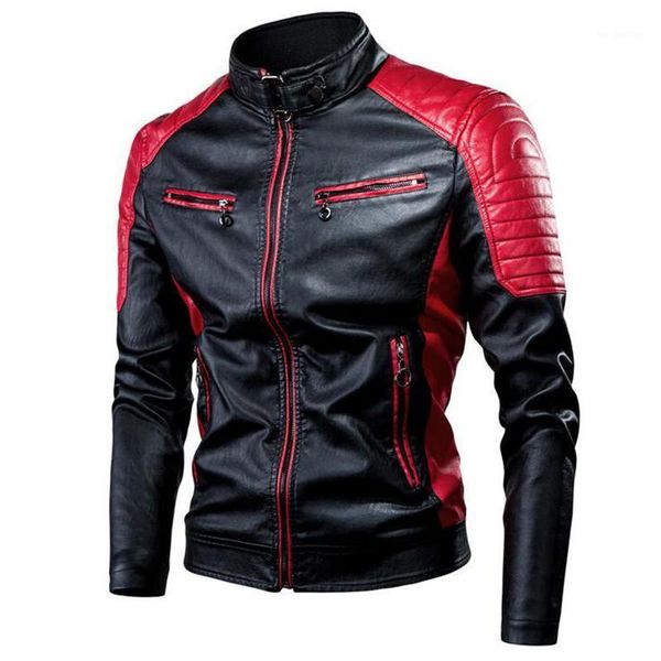 men's fur & faux casual motorcycle leather jacket mens fashion retro fleece warm pu coats locomotive stitching color zipper biker jacke, Black
men's fur & faux casual motorcycle leather jacket mens fashion retro fleece warm pu coats locomotive stitching color zipper biker jacke, Black