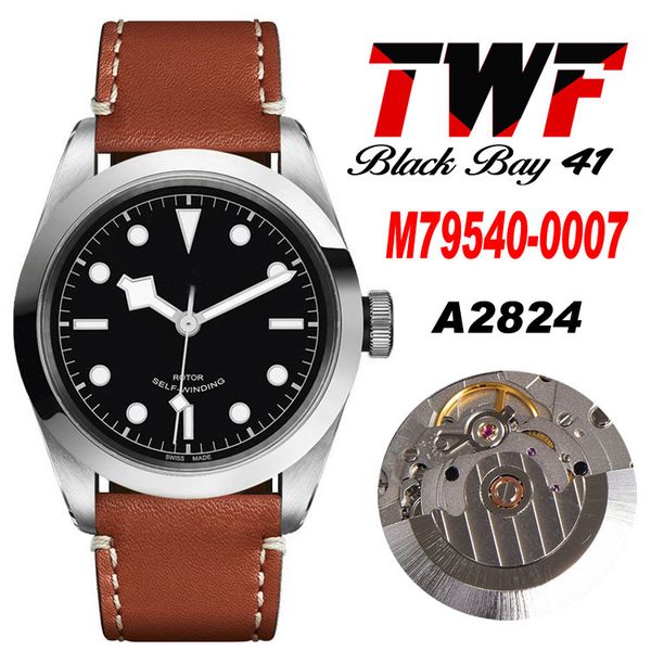 twf 41mm 79540 a2824 automatic mens watch black dial brown leather strap with white line 9 styles super edition 2022 new watches puretime d4, Slivery;brown
twf 41mm 79540 a2824 automatic mens watch black dial brown leather strap with white line 9 styles super edition 2022 new watches puretime d4, Slivery;brown