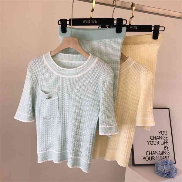 spring and summer product fresh pink age-reducing temperament sweetheart round neck soft waxy knitted suit 210525, White
spring and summer product fresh pink age-reducing temperament sweetheart round neck soft waxy knitted suit 210525, White