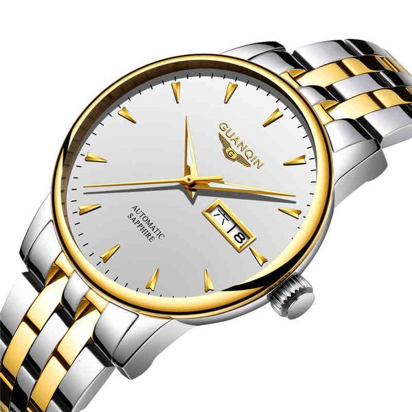 men guanqin mechanical fire automatic watches business waterproof man clock date week saffier relogio masculino, Slivery;brown
men guanqin mechanical fire automatic watches business waterproof man clock date week saffier relogio masculino, Slivery;brown
