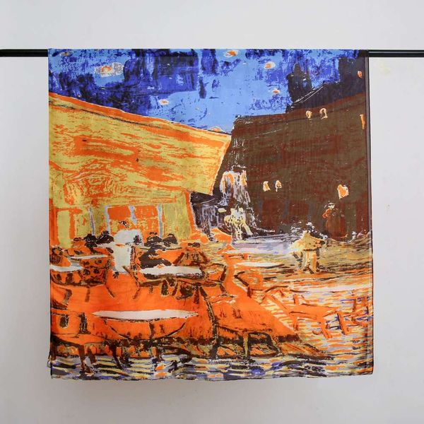 oil painting series art summer sunscreen shawl silk neck satin versatile long scarf, Blue;black
oil painting series art summer sunscreen shawl silk neck satin versatile long scarf, Blue;black