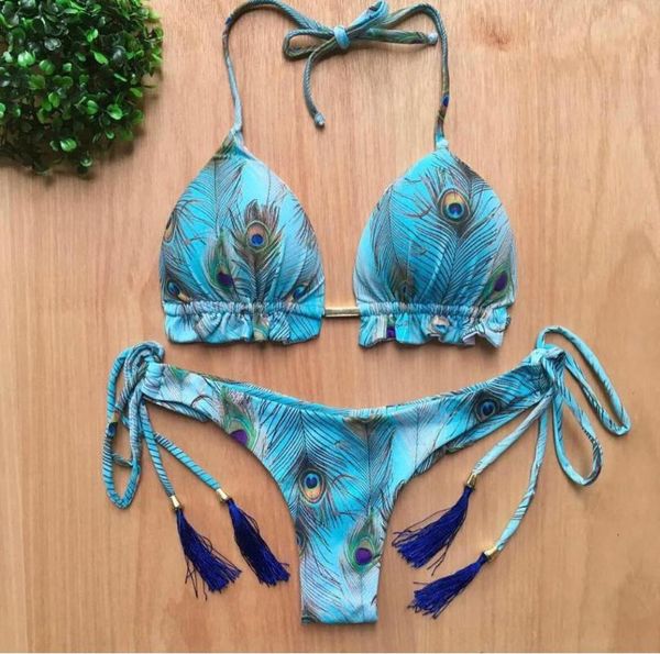women's swimwear brazilian bikini set 2021 feather print swimsuit woman bandeau female hollow out bathing suit micro 2 piece, White;black
women's swimwear brazilian bikini set 2021 feather print swimsuit woman bandeau female hollow out bathing suit micro 2 piece, White;black