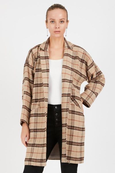 women's jackets jacket oversize plaid wool cachet fabric brand name nfree, Black;brown
women's jackets jacket oversize plaid wool cachet fabric brand name nfree, Black;brown