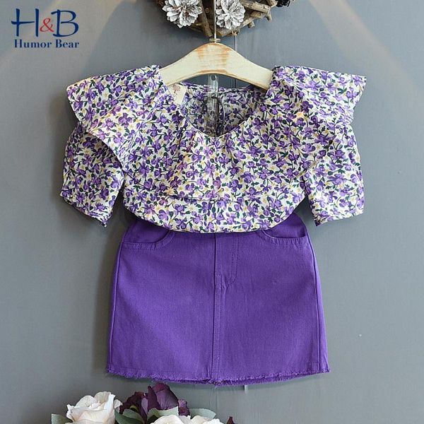 clothing sets humor bear girl clothes set summer short floarl printed shirt +denim purple skirt suits 2pcs casual children, White
clothing sets humor bear girl clothes set summer short floarl printed shirt +denim purple skirt suits 2pcs casual children, White