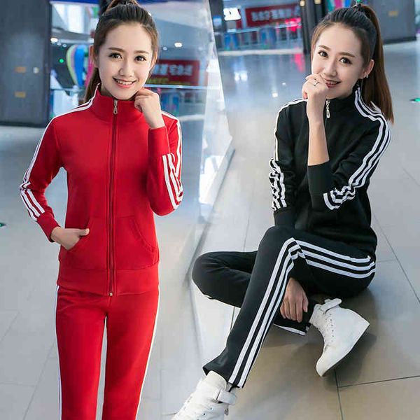 korean version of three bars sports women's 2020 spring and autumn fashion leisure running long sved suit slim fit two-piece set, Gray
korean version of three bars sports women's 2020 spring and autumn fashion leisure running long sved suit slim fit two-piece set, Gray